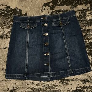 SO Dark Blue Denim Mini Skirt